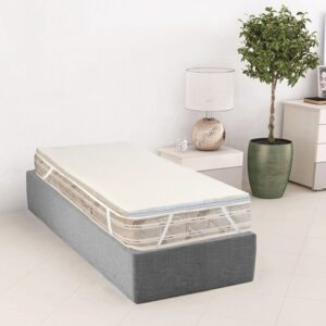 FUORI MISURA SINGOLO Topper H4 cm in Memory Foam per Letto Correttore Materasso
