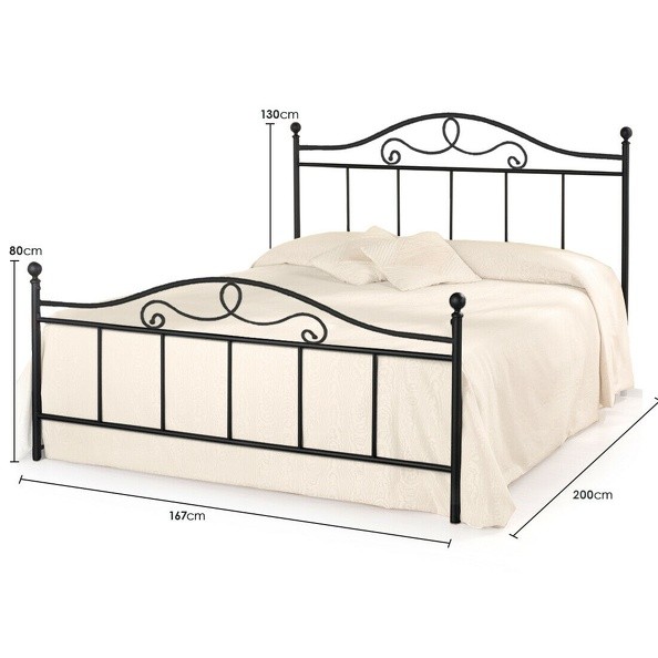 348-160×190-MALTA-Letto-in-Ferro-Battuto-per-rete-Matrimoniale-in-Vari-colori